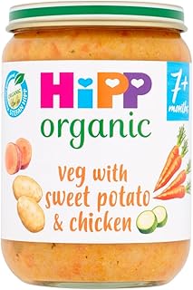 HiPP Organic Veg, Sweet Potato and Chicken Baby Food Jar 7 Plus months, 190g