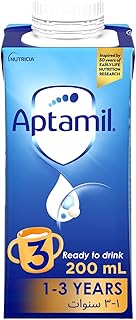 Aptamil 3 Toddler Baby Milk, Ready to Drink Liquid Formula, 1-3 Years, 200ml