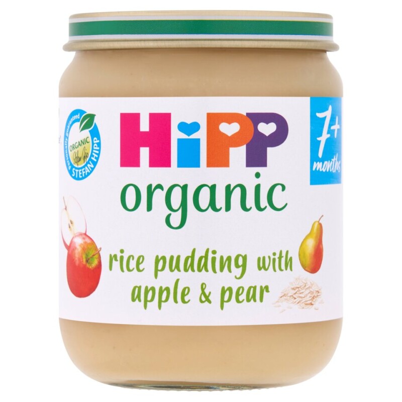 Hipp Organic Rice Pudding With Apple & Pear 7+Mth 160G