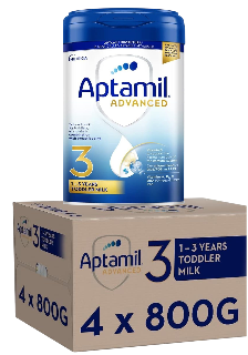 Aptamil Advanced 3 Toddler Baby Milk - from 1 Year- 800g x 4
