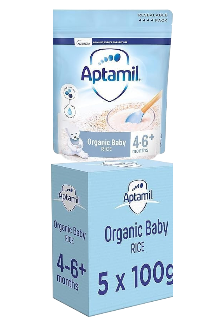 Aptamil Baby Rice Cereal, 4-6+ Months, 100g x 5