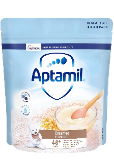 Aptamil Creamed Porridge Baby Food Cereal, 4-6+ Months, 125g