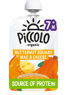 Piccolo Organic Baby Food, Butternut Squash Mac and Cheese, 130g (7+ Months)