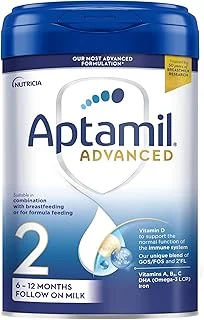 Aptamil Advanced 2 Follow On Baby Milk Powder Formula- 6-12 Months- 800g (Pack of 4)