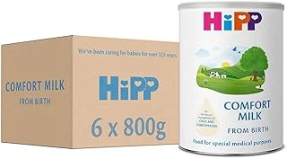 Hipp Comfort Baby Milk Powder Formula- from Birth- 800g (Pack of 6)