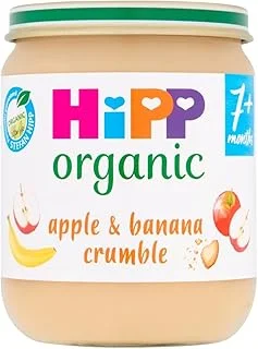 HiPP Organic Apple and Banana Crumble Baby Food Jar 7 Plus months- 160g